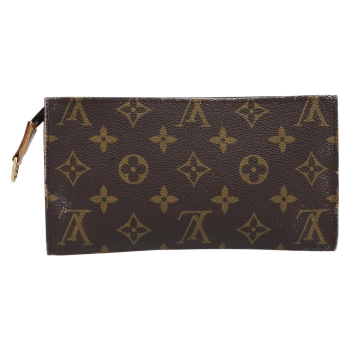 LOUIS VUITTON Monogram Bucket GM Accessory Pouch LV Auth 173761