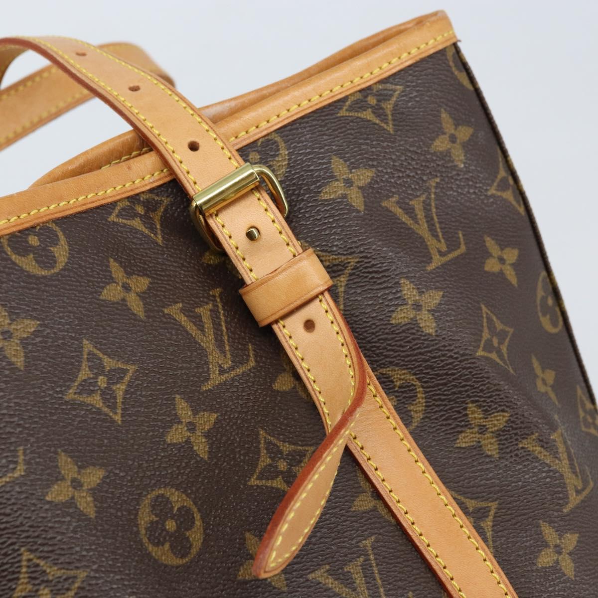 LOUIS VUITTON Monogram Bucket GM Shoulder Bag M42236 LV Auth 173762