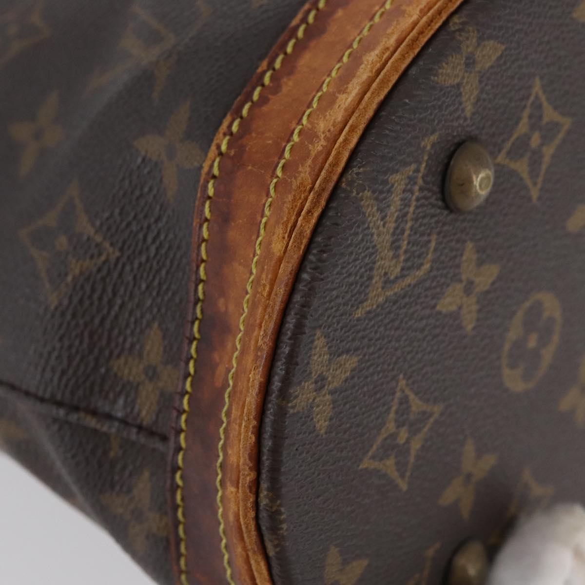 LOUIS VUITTON Monogram Bucket PM Shoulder Bag M42238 LV Auth 173765