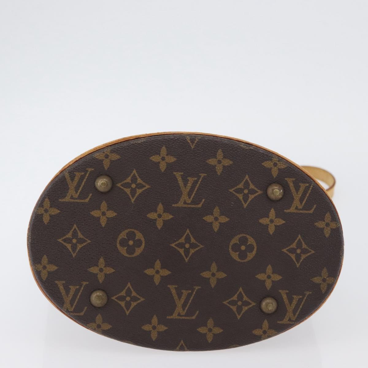 LOUIS VUITTON Monogram Bucket PM Shoulder Bag M42238 LV Auth 173765