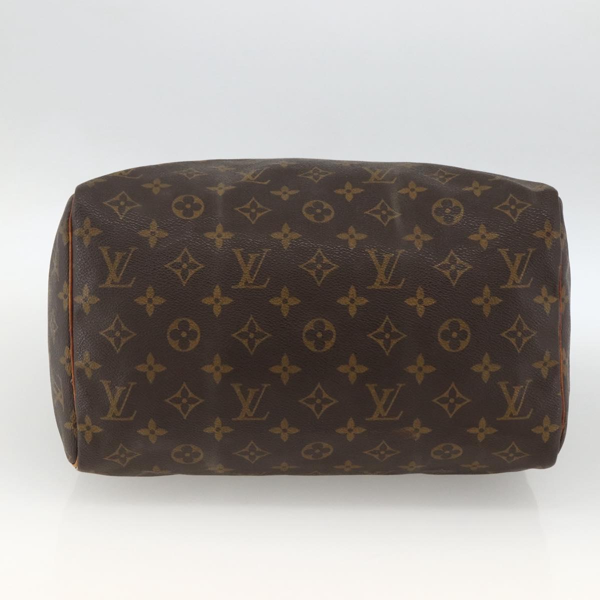 LOUIS VUITTON Monogram Speedy 30 Hand Bag M41526 LV Auth 173767