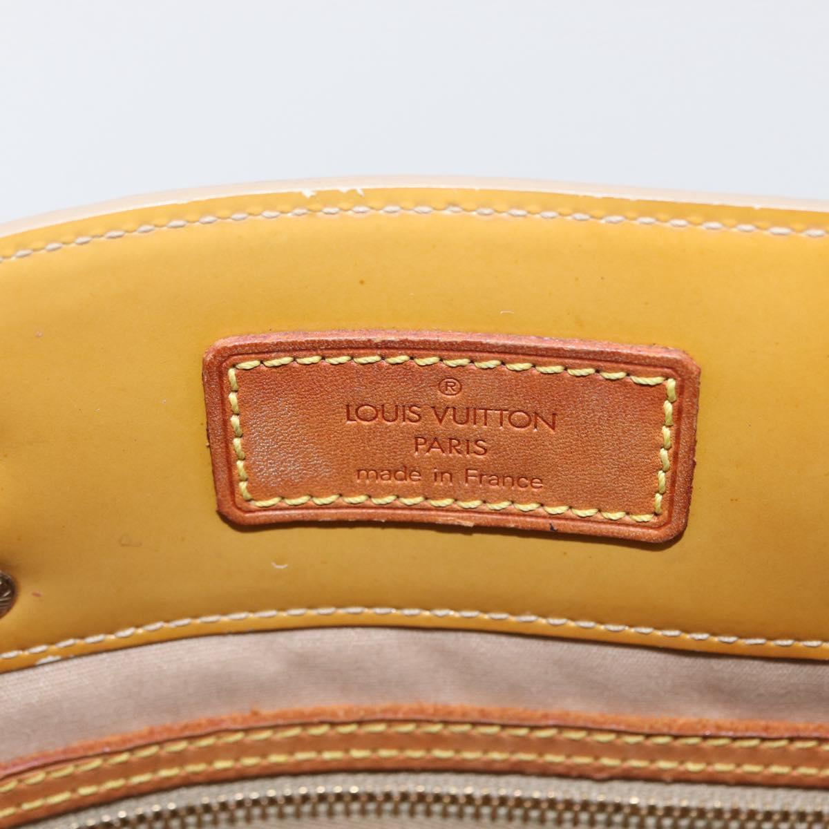 LOUIS VUITTON Monogram Vernis Reade MM Hand Bag Beige M91141 LV Auth 173771