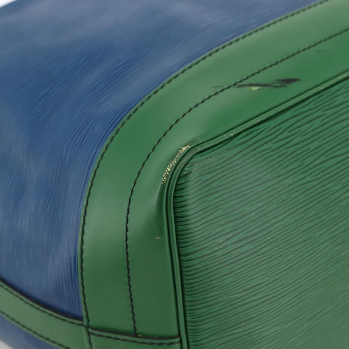 LOUIS VUITTON Epi Noe Shoulder Bag Bicolor Green Blue M44044 LV Auth 173773