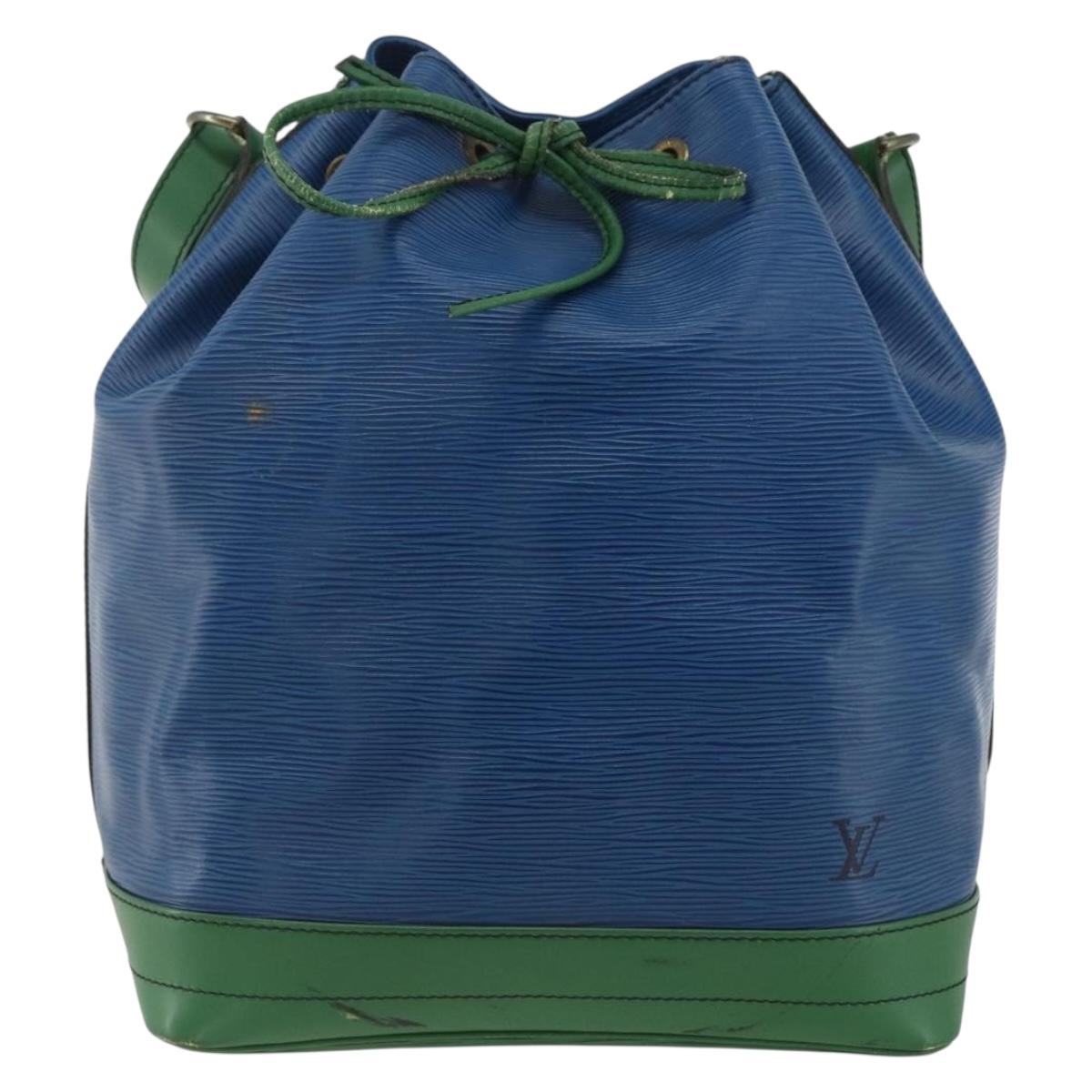 LOUIS VUITTON Epi Noe Shoulder Bag Bicolor Green Blue M44044 LV Auth 173773