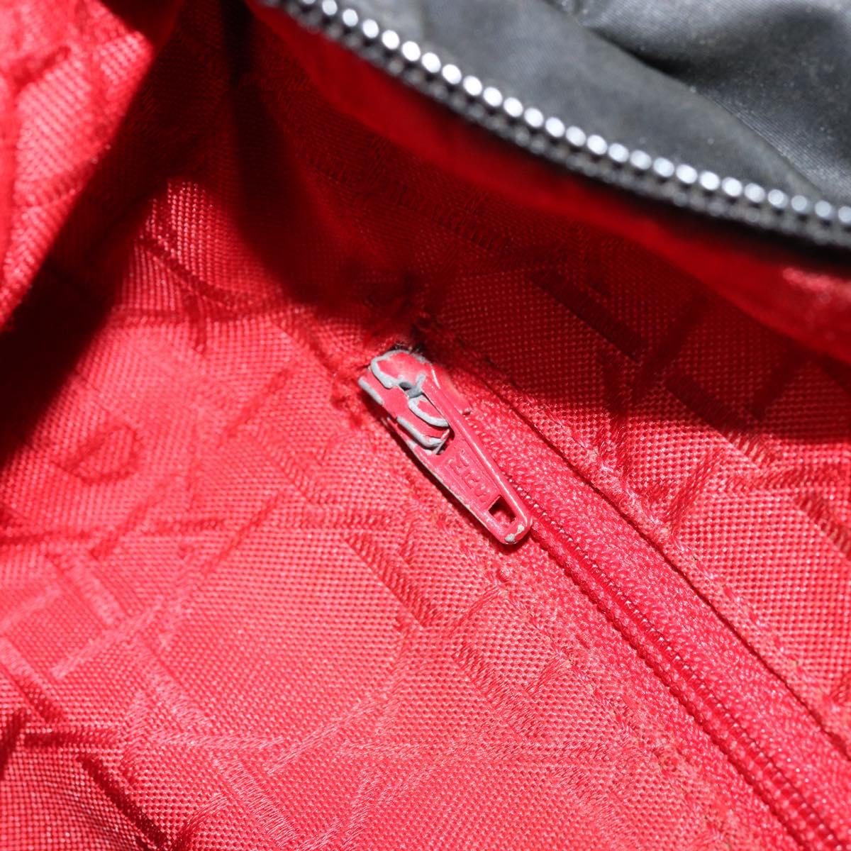 Christian Dior Lady Dior Hand Bag Nylon Pink Gold Auth 173806