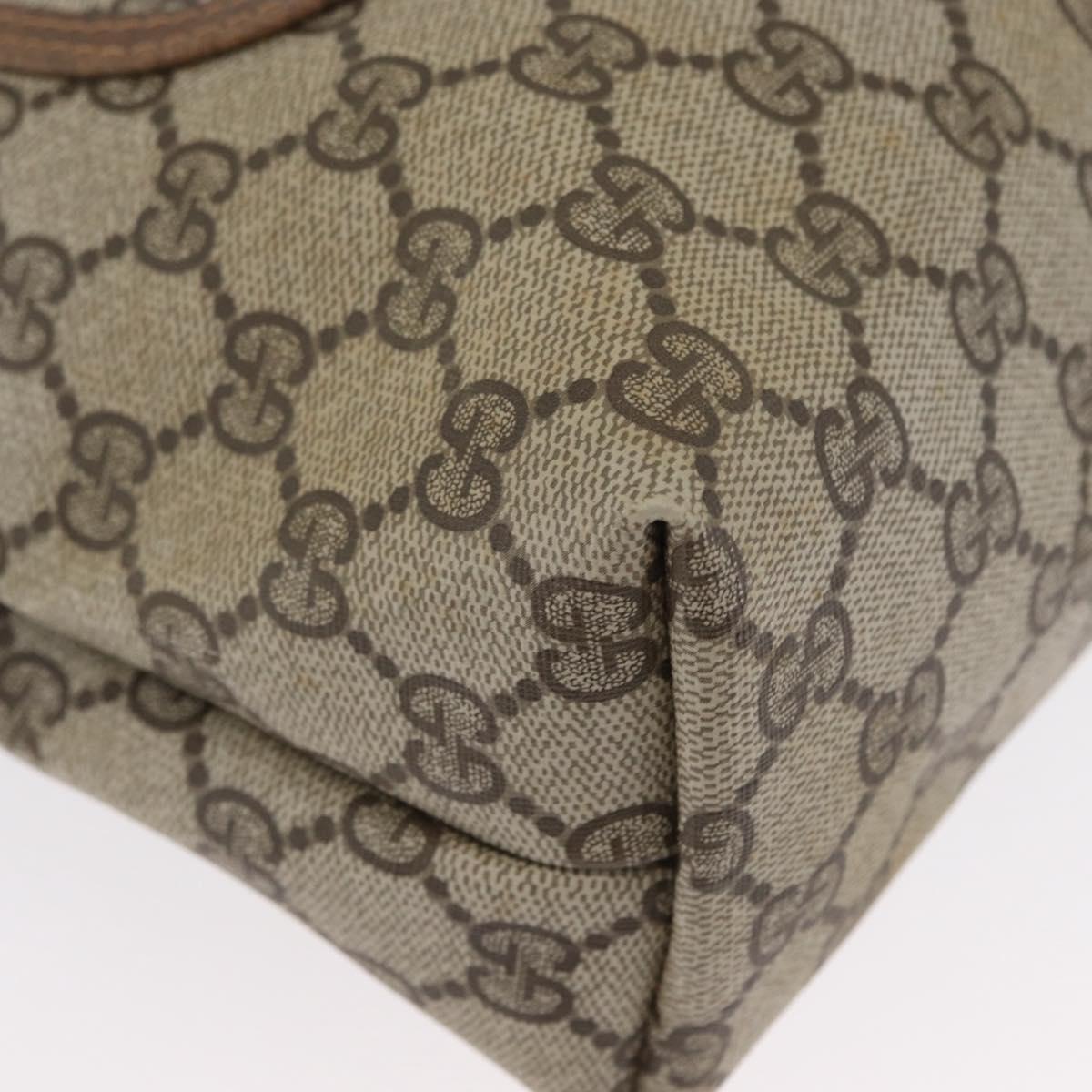 GUCCI GG Supreme Web Sherry Line Bag PVC Beige Red Green 39 02 003 Auth 173817