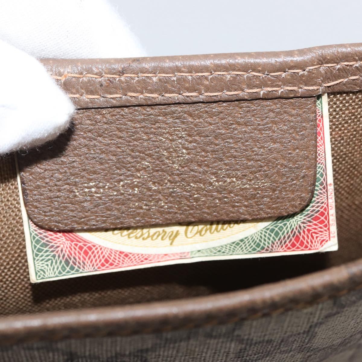 GUCCI GG Supreme Web Sherry Line Bag PVC Beige Red Green 39 02 003 Auth 173817
