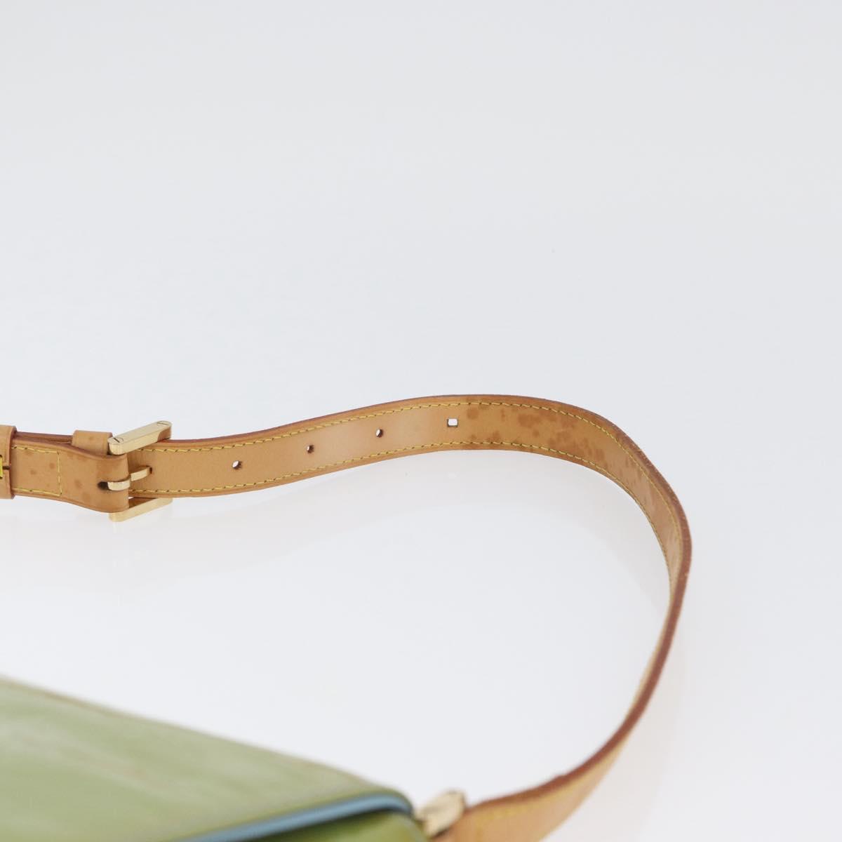 LOUIS VUITTON Monogram Vernis Thompson Street Bag Baby Blue M91009 Auth 173839
