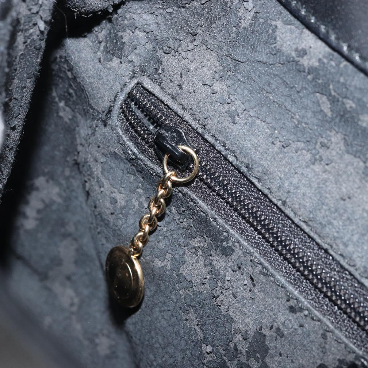 GUCCI Shoulder Bag Leather Black Gold 001 1998 1785 Auth 173859