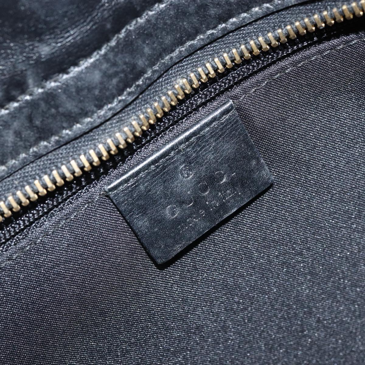 GUCCI GG Canvas Hand Bag Black Gold 001 4033 Auth 173867