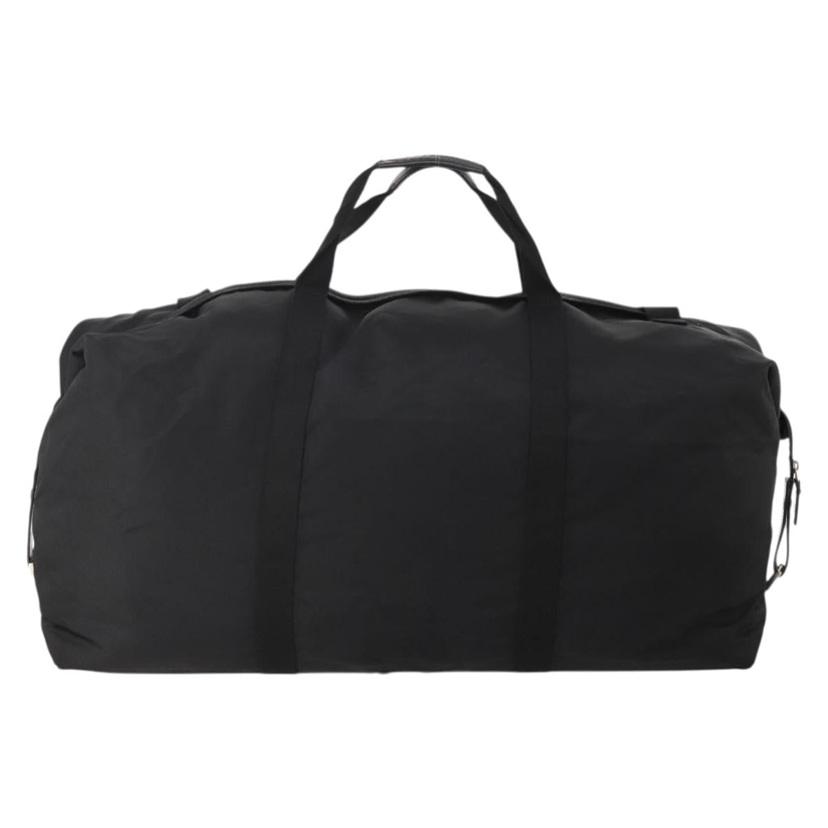 GUCCI Boston Bag Nylon Black Silver 012 0387 Auth 173869