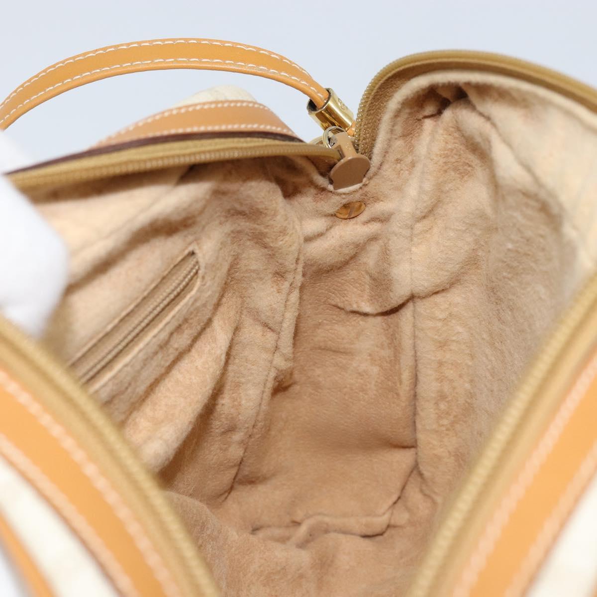 GUCCI Micro GG Supreme Shoulder Bag PVC White Gold 007 39 0014 Auth 173875