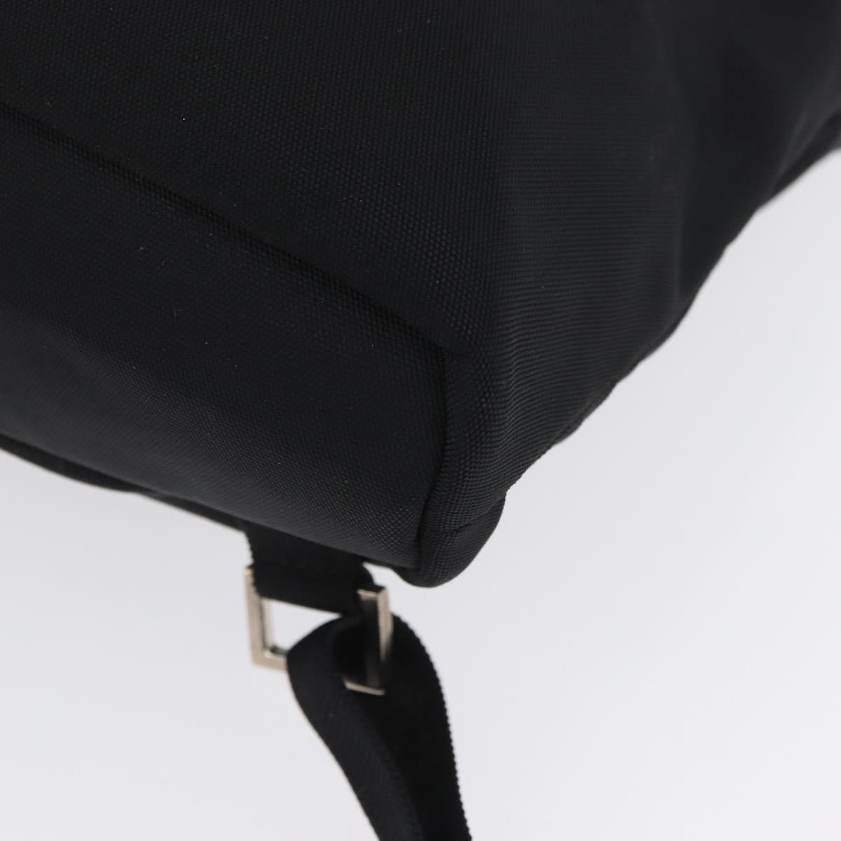 GUCCI Backpack Nylon Black Silver 003 0242 Auth 173884
