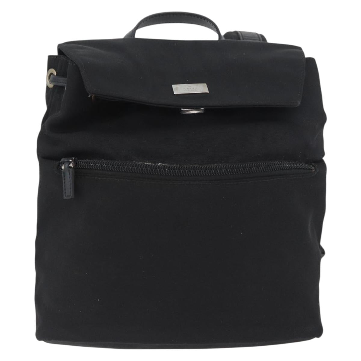 GUCCI Backpack Nylon Black Silver 003 0242 Auth 173884