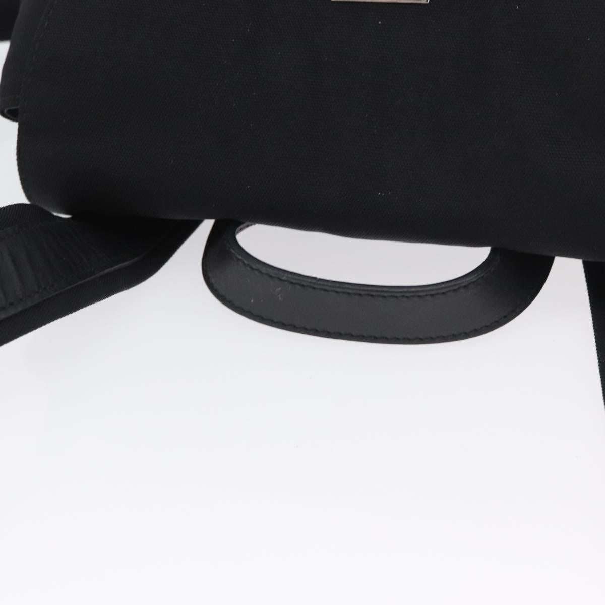 GUCCI Backpack Nylon Black Silver 003 0242 Auth 173884