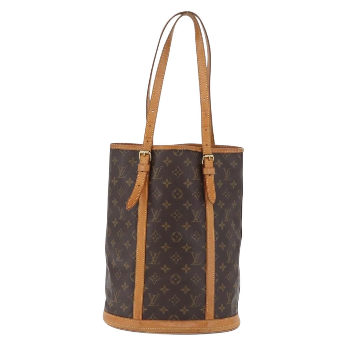 LOUIS VUITTON Monogram Bucket GM Shoulder Bag M42236 LV Auth 173896