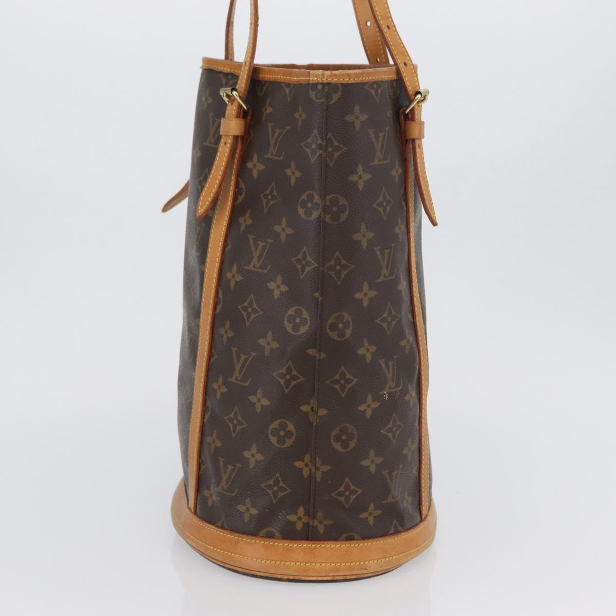 LOUIS VUITTON Monogram Bucket GM Shoulder Bag M42236 LV Auth 173896