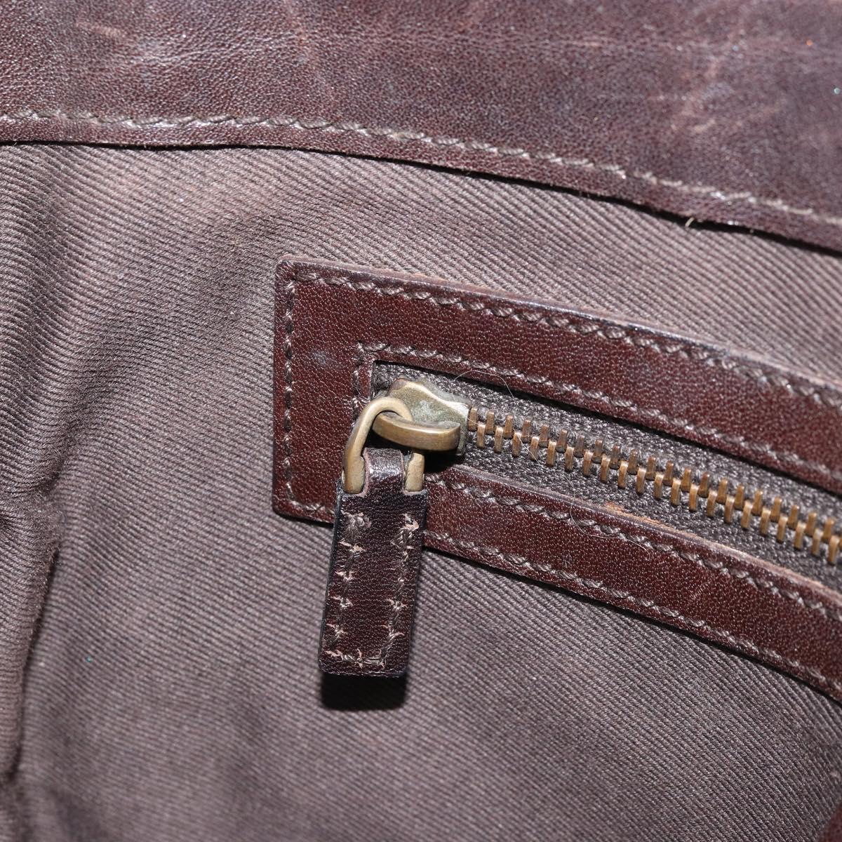 GUCCI GG Canvas Shoulder Bag Beige Gold 109106 Auth 173911