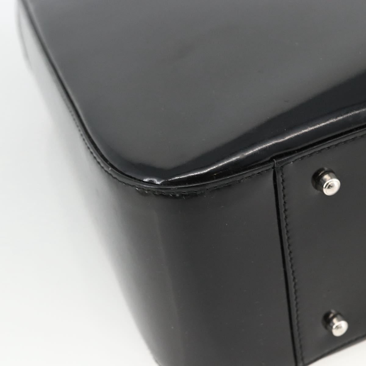 GUCCI Hand Bag Patent leather Black Silver 000 1013 0504 Auth 173915