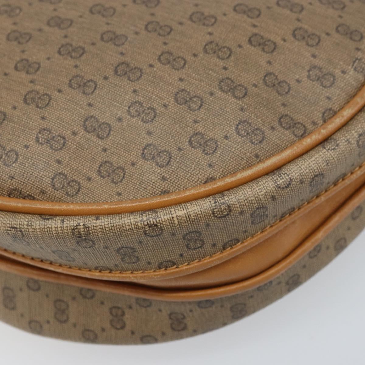 GUCCI Micro GG Supreme Shoulder Bag PVC Beige Gold 007 115 5575 Auth 173919