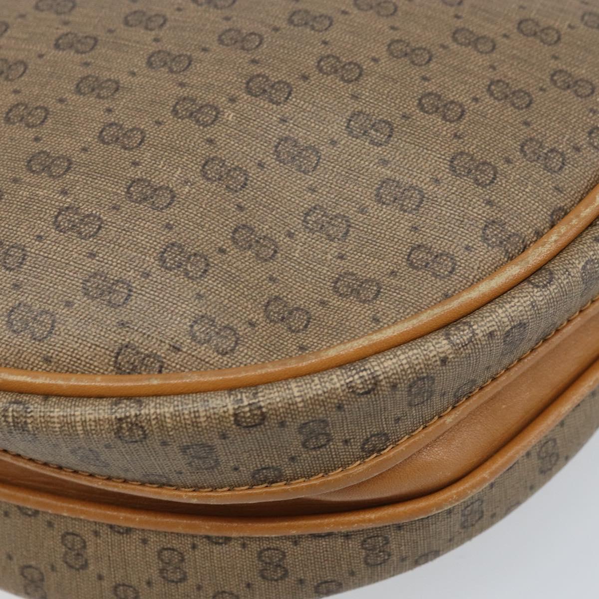 GUCCI Micro GG Supreme Shoulder Bag PVC Beige Gold 007 115 5575 Auth 173919