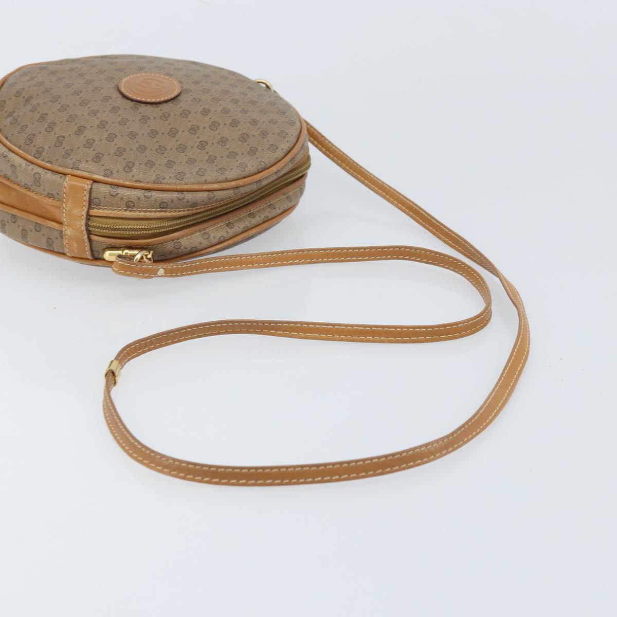 GUCCI Micro GG Supreme Shoulder Bag PVC Beige Gold 007 115 5575 Auth 173919