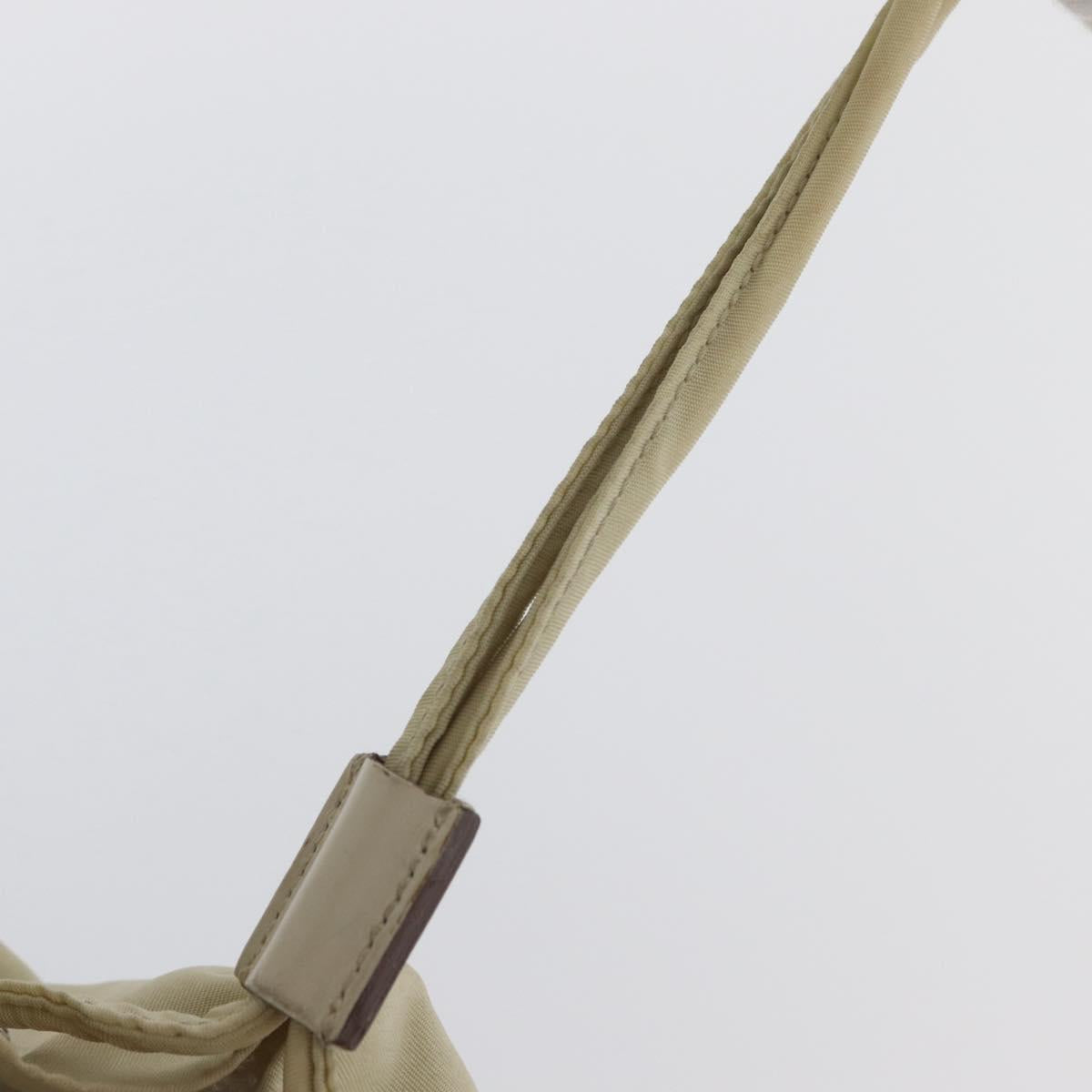 PRADA Backpack Nylon Ivory Silver Auth 173920