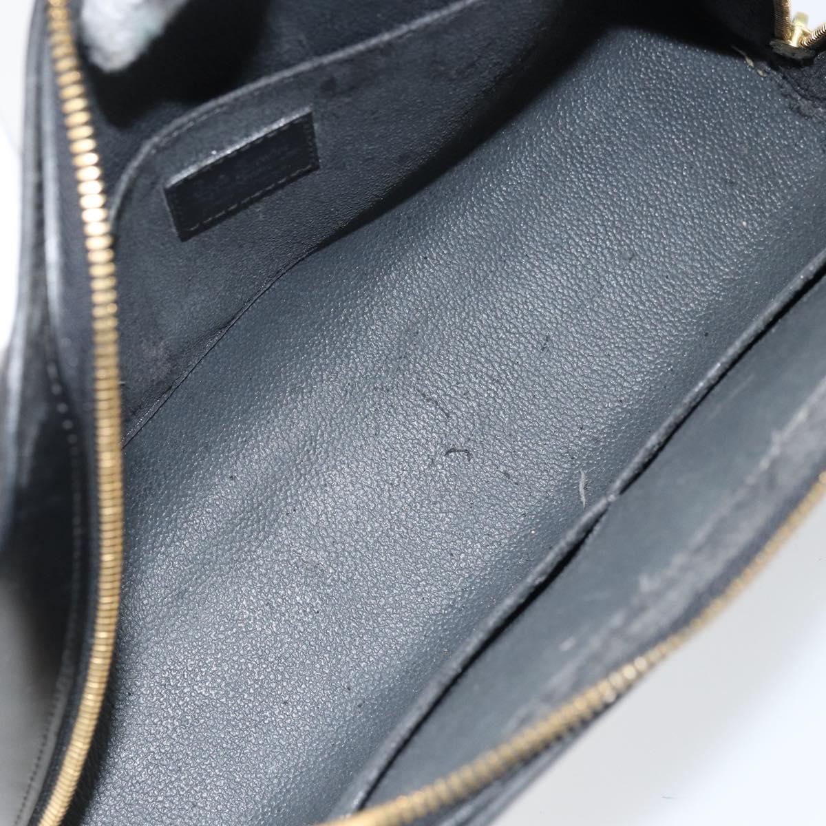 LOUIS VUITTON Epi Dauphine GM Cosmetic Pouch Black M48432 LV Auth 173926