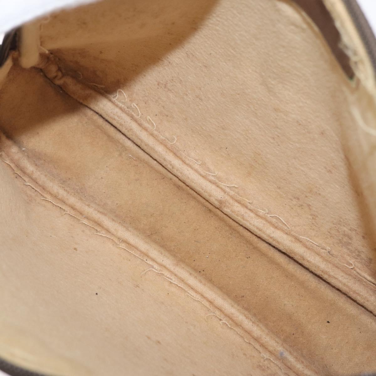 GUCCI GG Supreme Shoulder Bag PVC Beige Gold 97 02 068 Auth 173940