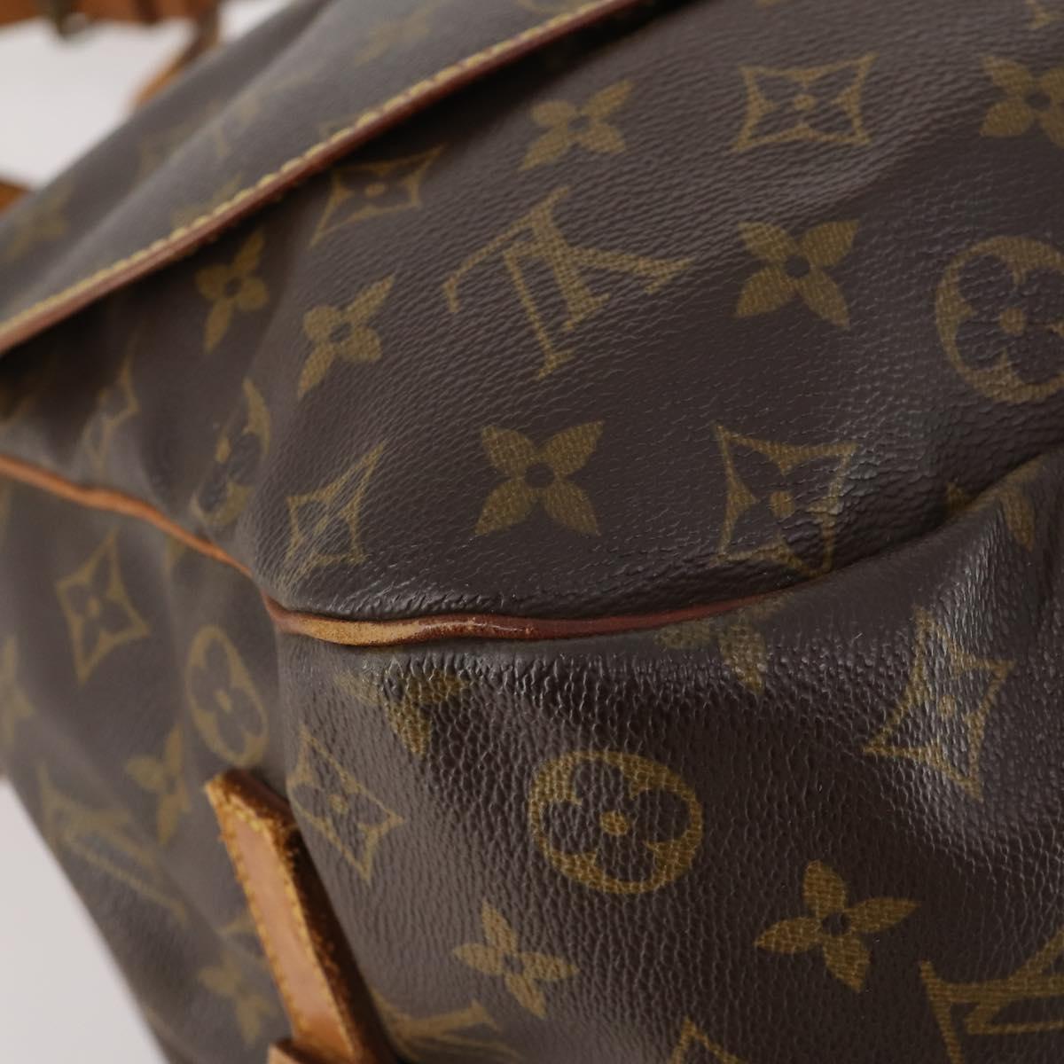 LOUIS VUITTON Monogram Saumur 35 Shoulder Bag M42254 LV Auth 173977