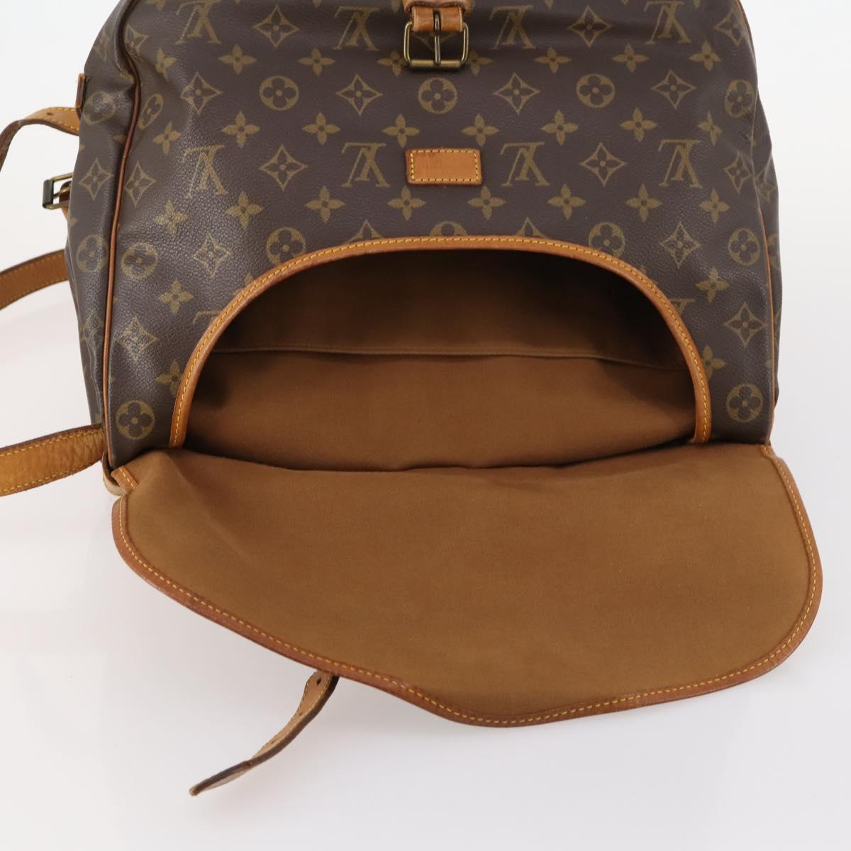 LOUIS VUITTON Monogram Saumur 35 Shoulder Bag M42254 LV Auth 173977
