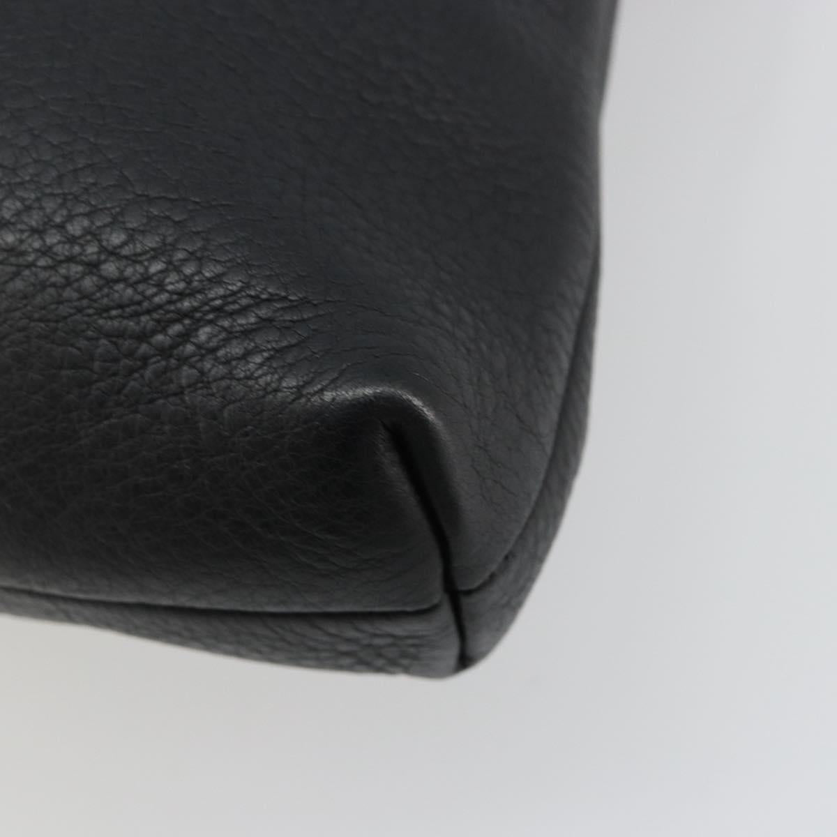 BALLY Shoulder Bag Leather Black Auth 173982