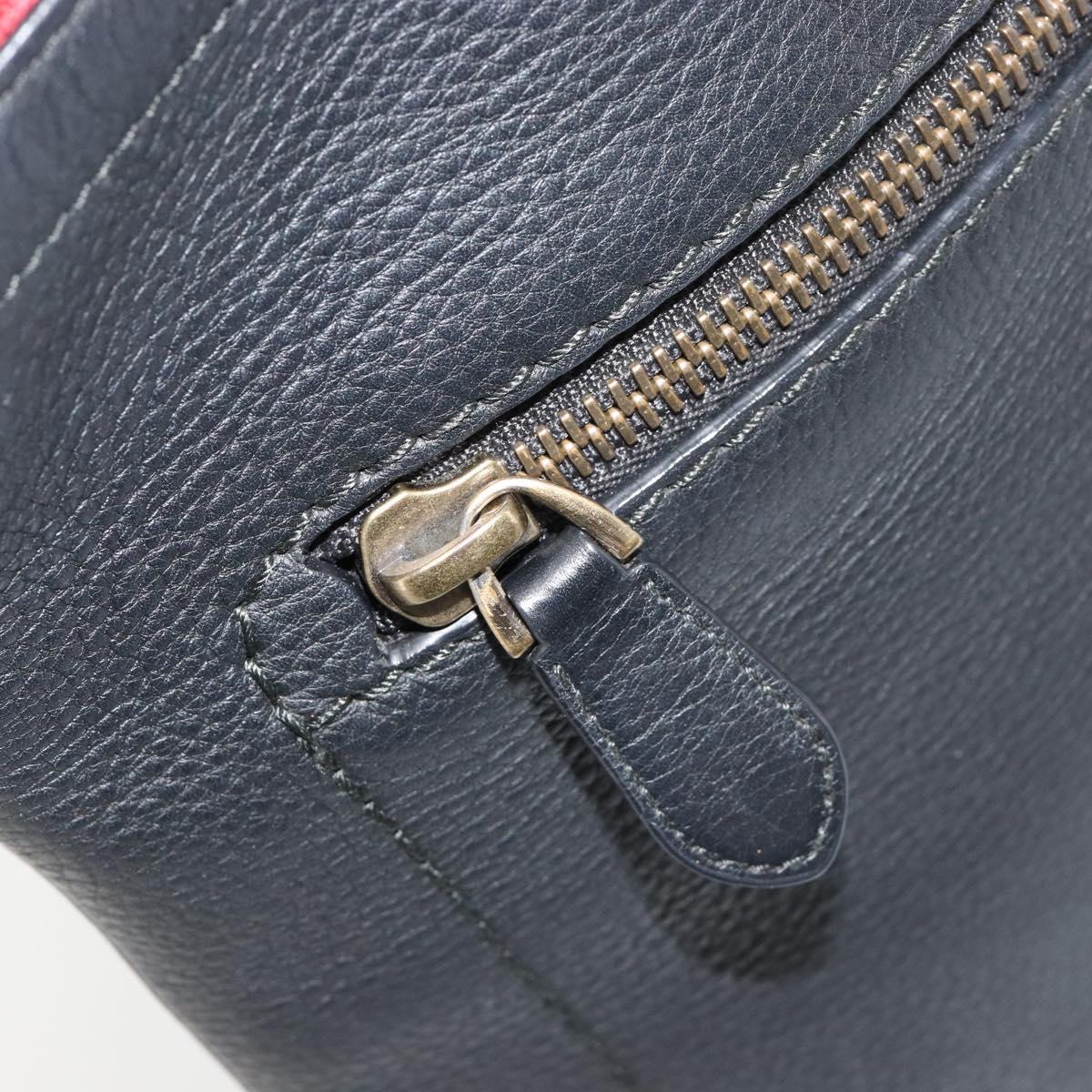 BALLY Shoulder Bag Leather Black Auth 173982