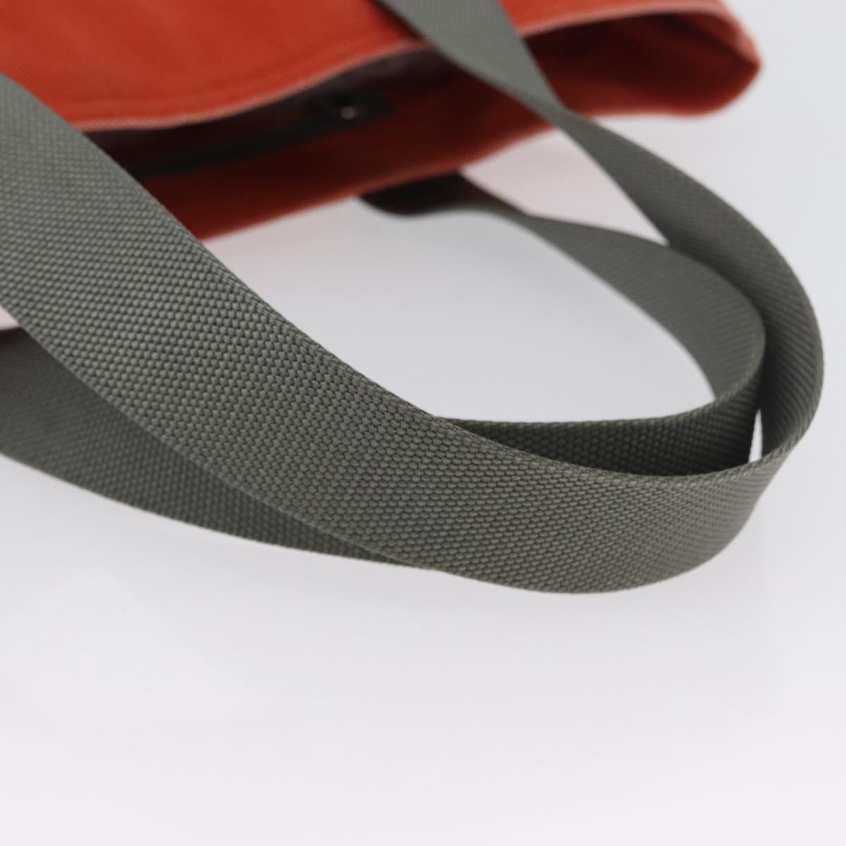 PRADA Sports Hand Bag Canvas Orange Auth 173993