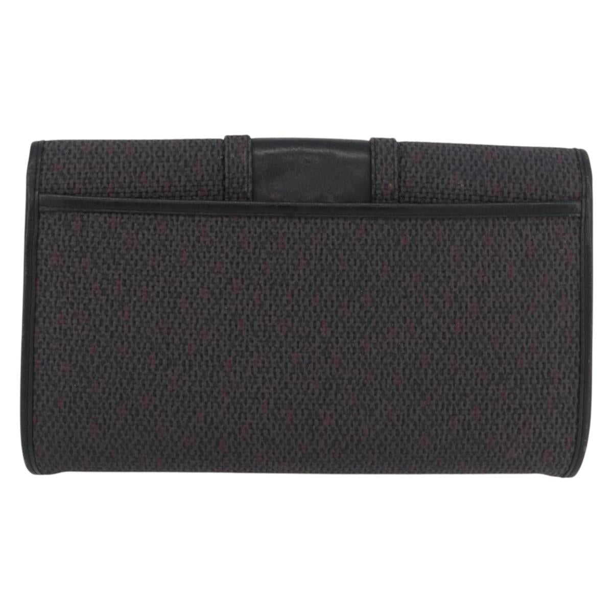 SAINT LAURENT Clutch Bag PVC Purple Gold Auth 174001
