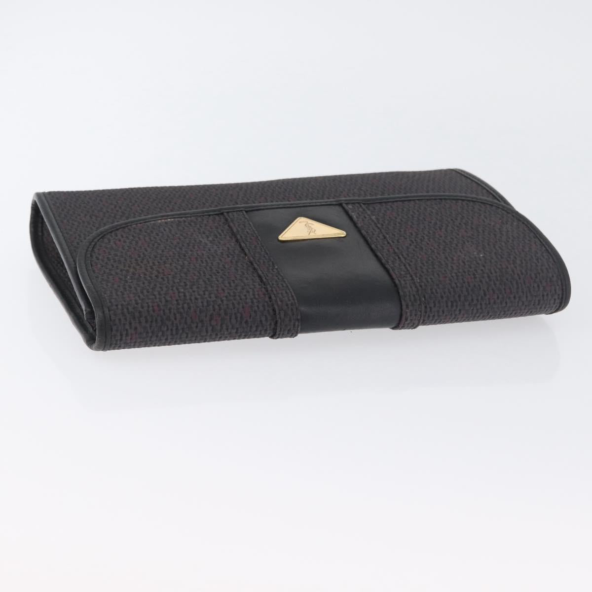 SAINT LAURENT Clutch Bag PVC Purple Gold Auth 174001