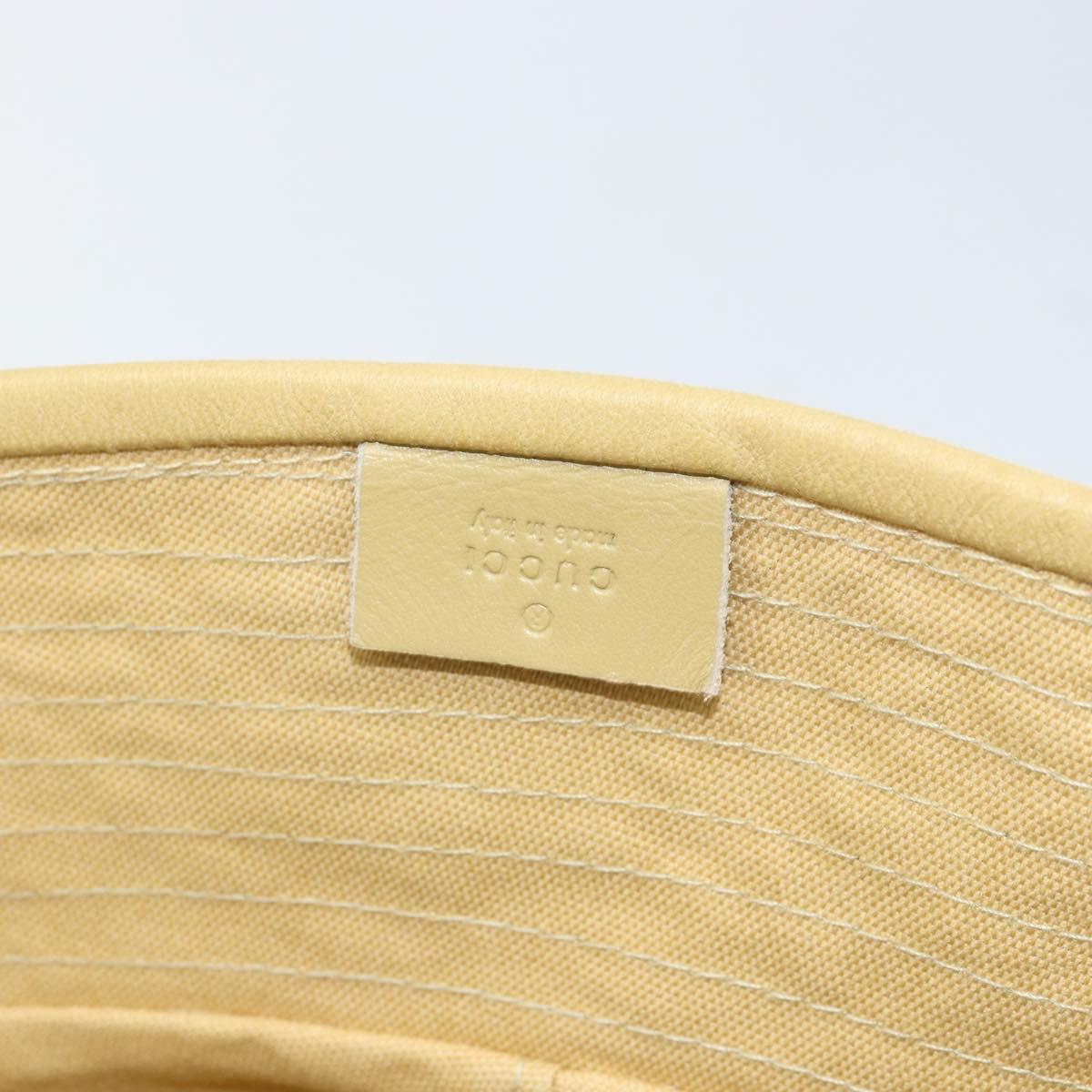 GUCCI GG Canvas Bucket hat Hat Beige Auth 174012A