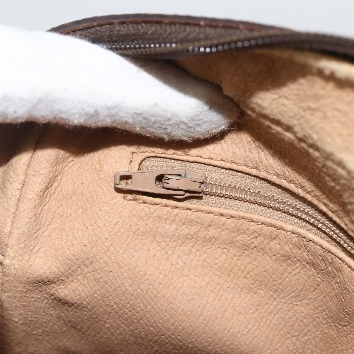 GUCCI GG Supreme Clutch Bag PVC Beige Gold 89 01 044 Auth 174019A