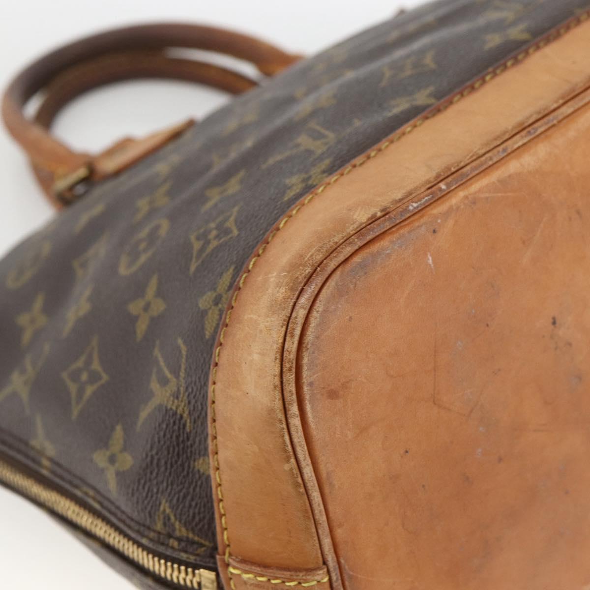 LOUIS VUITTON Monogram Alma Hand Bag M51130 LV Auth 174031