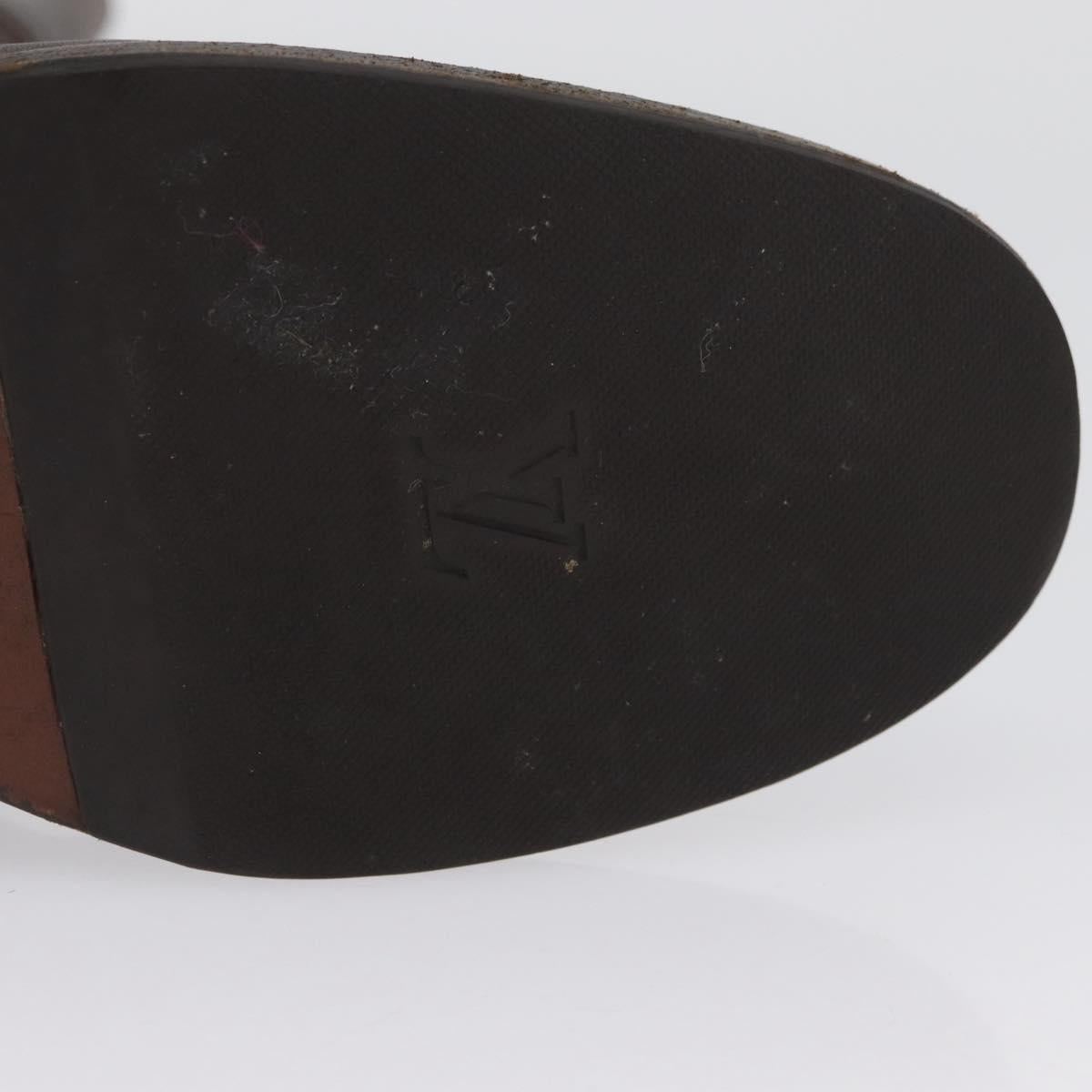 LOUIS VUITTON Monogram Idylle Boots 36 Dark Brown LV Auth 174048A
