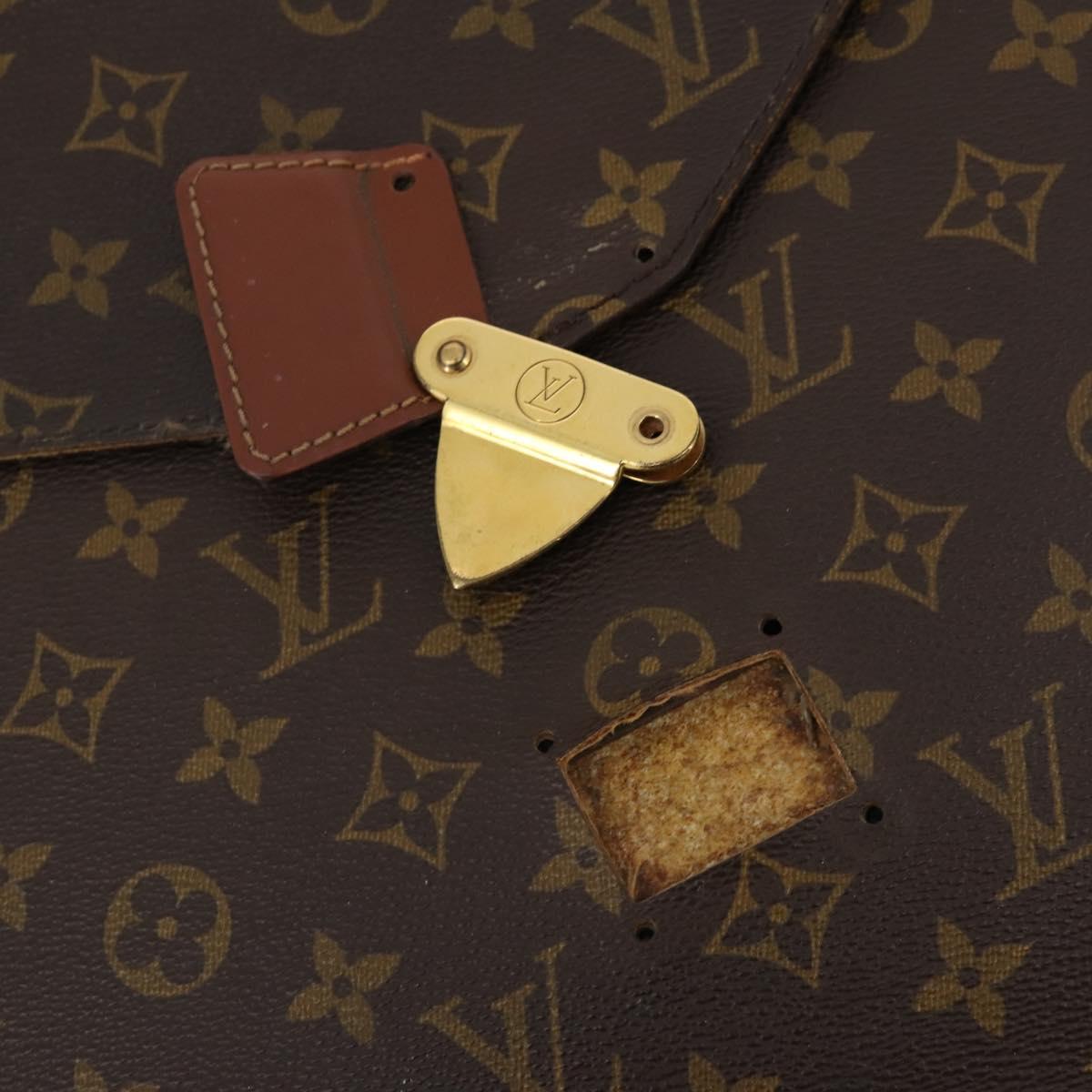 LOUIS VUITTON Monogram Vernis Hand Bag 5 Set Yellow LV Auth 174055