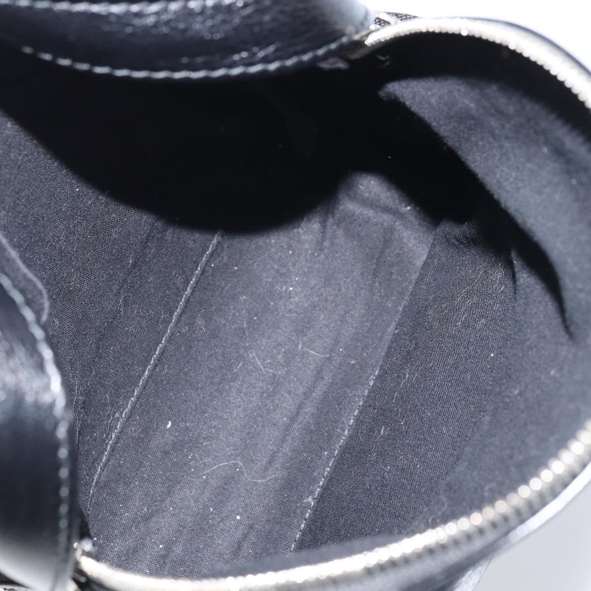 BALENCIAGA Backpack Leather Black Silver 580026 Auth 174080A