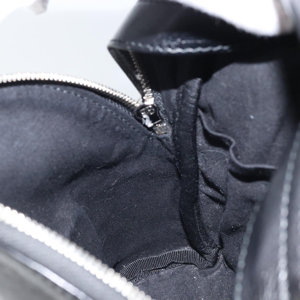 BALENCIAGA Backpack Leather Black Silver 580026 Auth 174080A