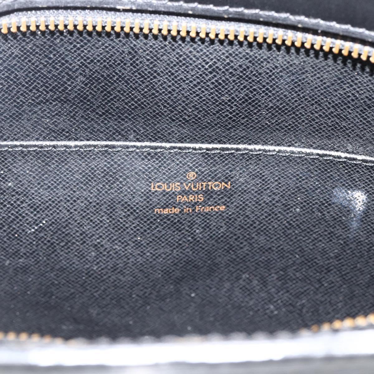 LOUIS VUITTON Epi Pochette Homme Clutch Bag Black M52522 LV Auth 174083
