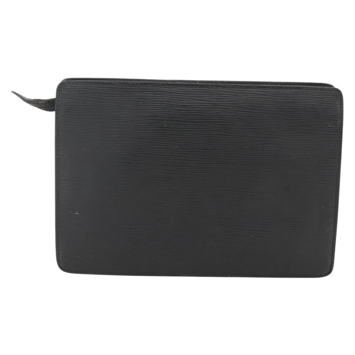 LOUIS VUITTON Epi Pochette Homme Clutch Bag Black M52522 LV Auth 174083