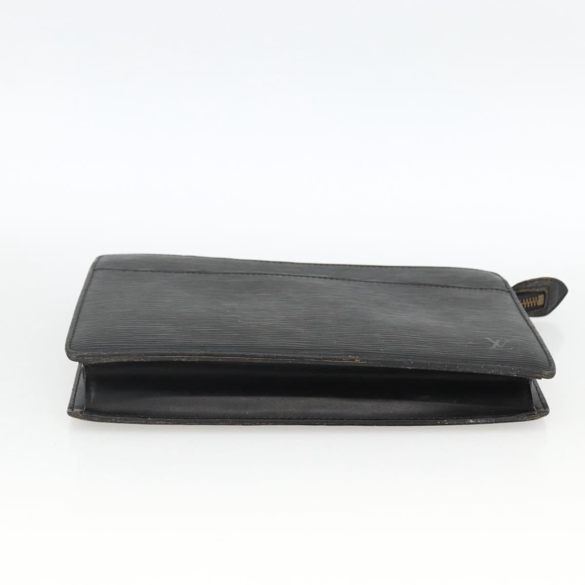 LOUIS VUITTON Epi Pochette Homme Clutch Bag Black M52522 LV Auth 174083