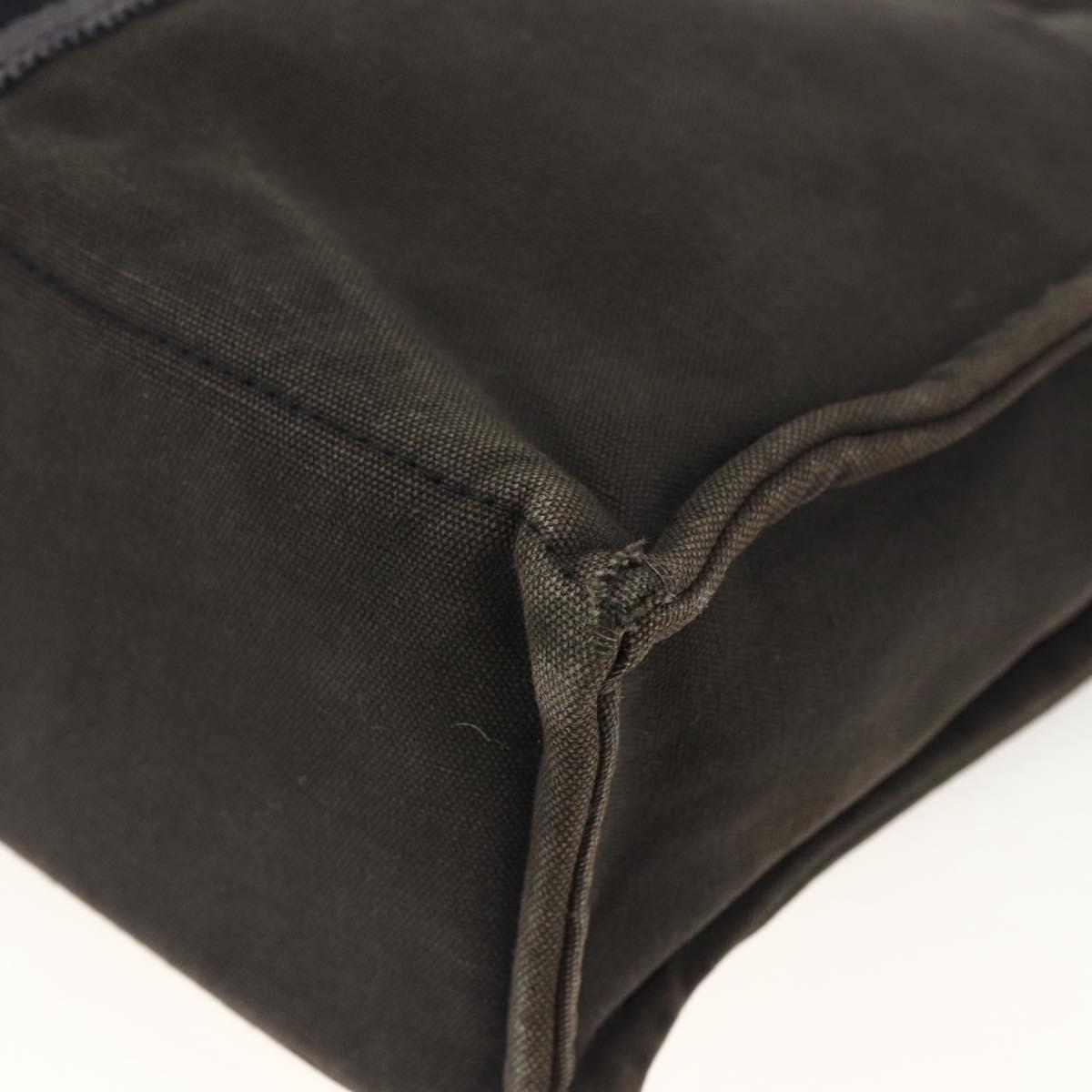 HERMES Fourre Tout MM Tote Bag Canvas Black Auth 174096