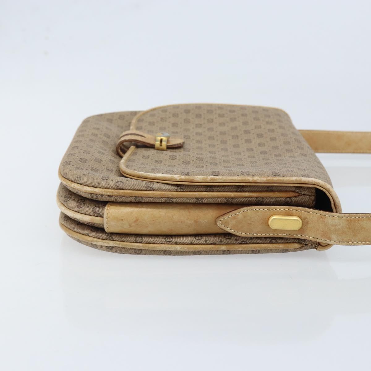 GUCCI Micro GG Supreme Shoulder Bag PVC Beige Gold 406 001 1780 Auth 174107