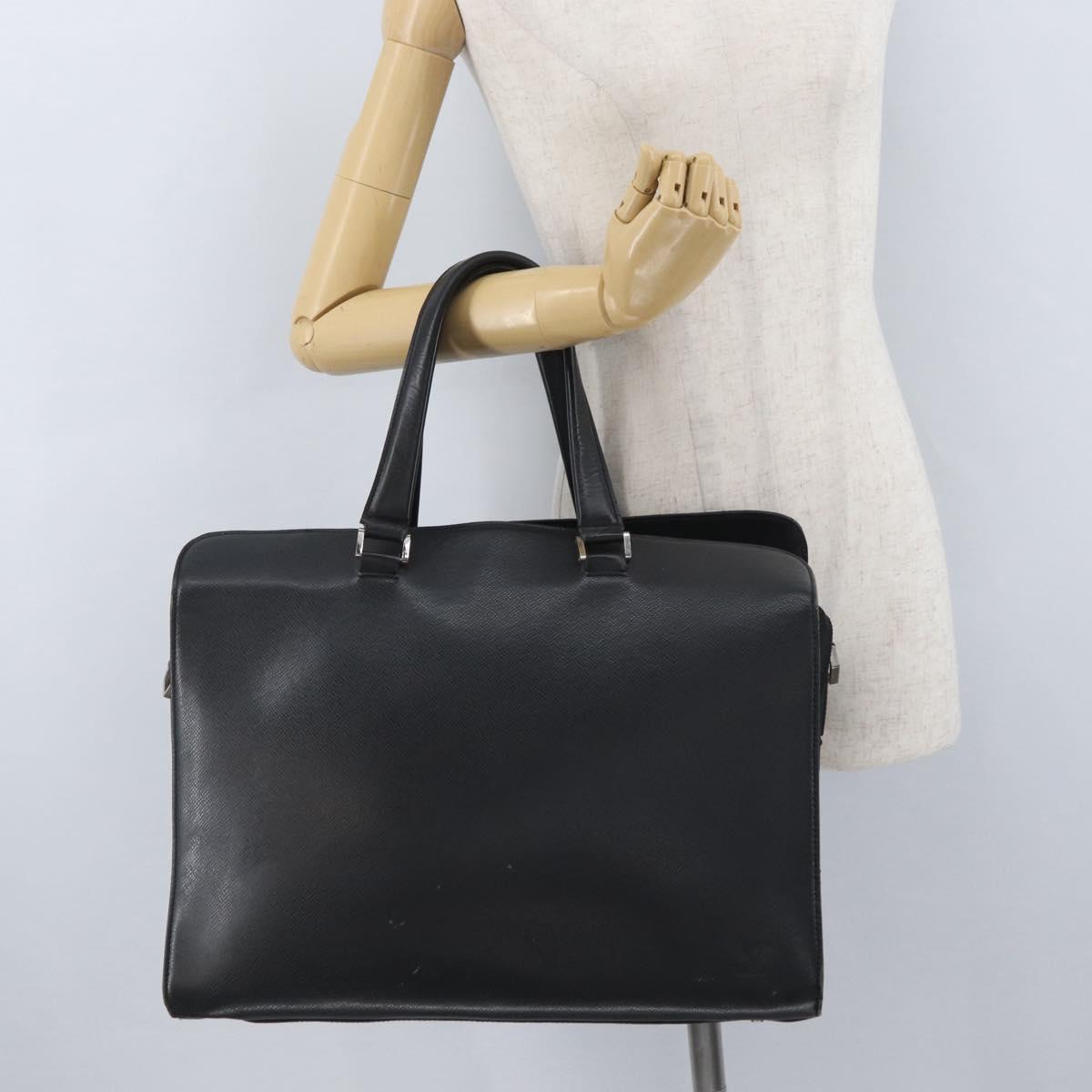 LOUIS VUITTON Taiga Nevsky Business Bag Ardoise M30872 LV Auth 174112