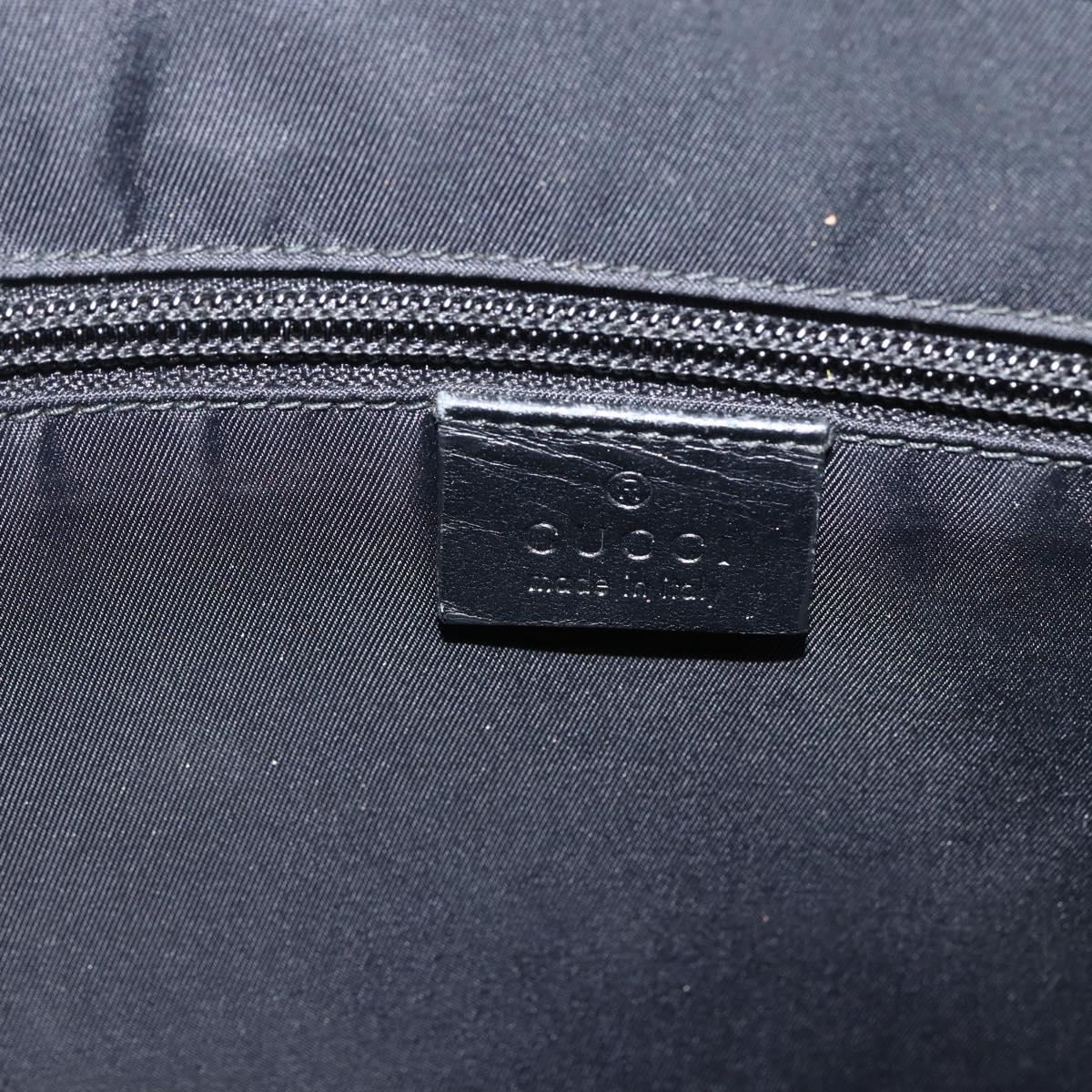 GUCCI GG Supreme Clutch Bag PVC Beige Silver 433665 Auth 174135A